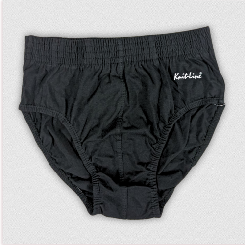Knitline Single Black Brief | Article 004